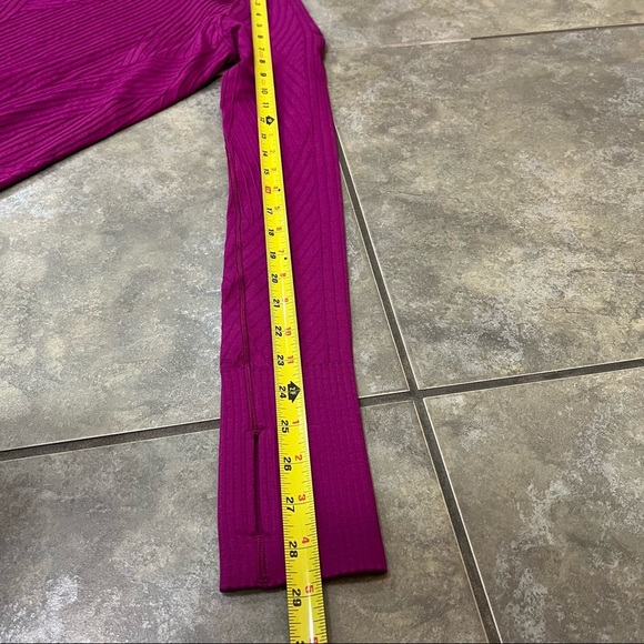 NWT Lululemon Rest Less Pullover Aerial Deep Fuschia Highlight Purple Sz 4 Gym - Picture 9 of 9